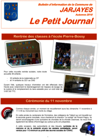 Le Petit Journal - 3ème trimestre 2018 Le Petit Journal - 3ème trimestre 2018
