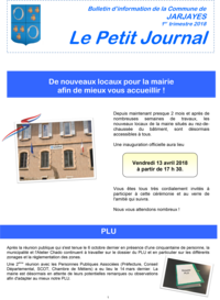 Le Petit Journal - 1er trimestre 2018