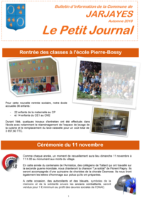 Le Petit Journal - 3ème trimestre 2018
