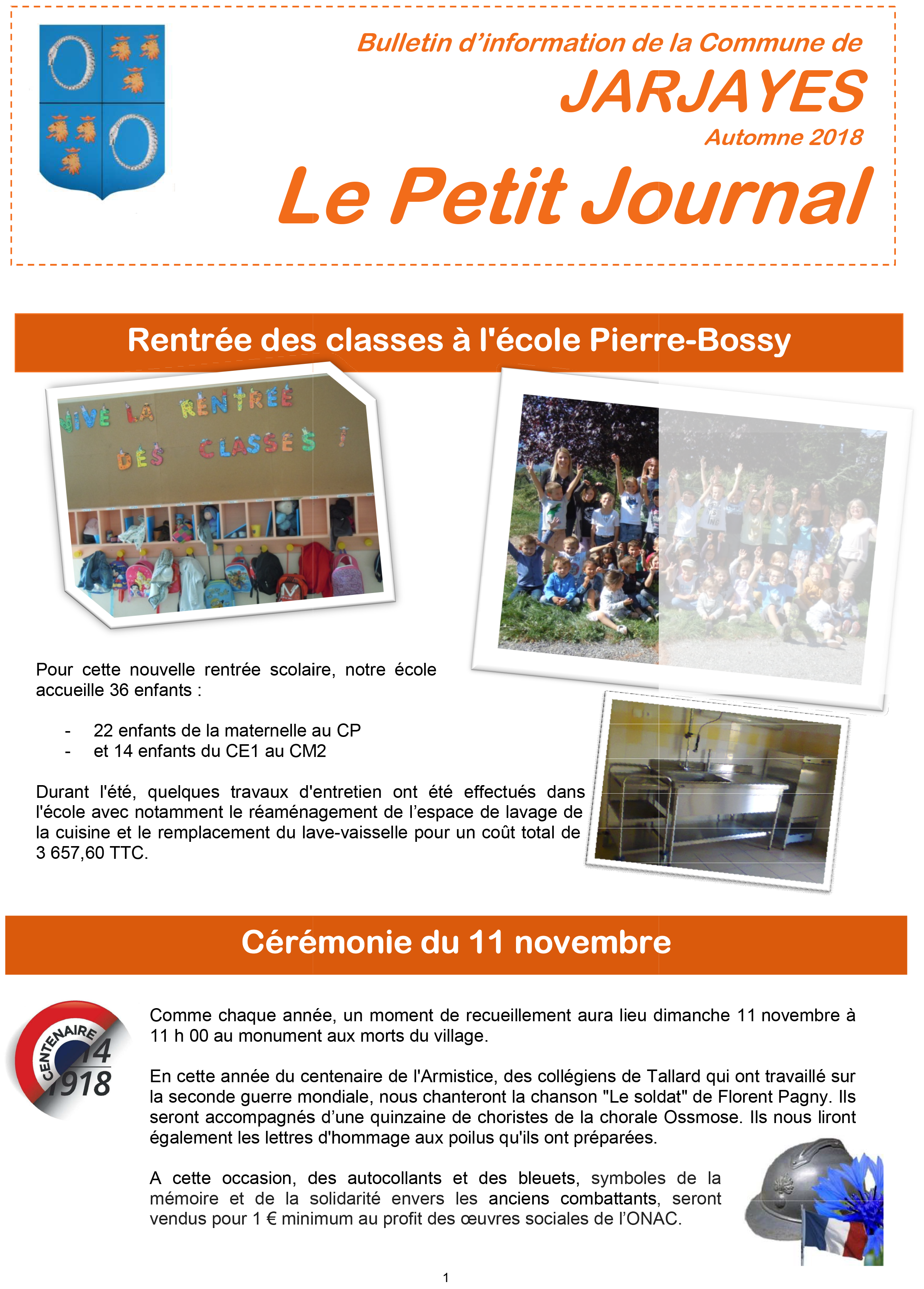Le Petit Journal - 3ème trimestre 2018